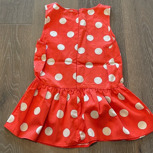 ASOS polka dot peplum sleeveless top red 4 - Picture 4 of 4